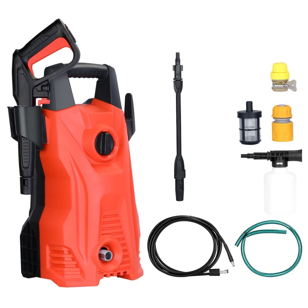 Electric High Pressure Washer 1740PSI Max 2.6GPM Powerful Car Washer Pressure Cleaner with Adjustable Spray Nozzle Soap Dispenser IPX5 Waterproof for Electric High Pressure Washer 1740PSI Max 2.6GPM Powerful Car Washer Pressure Cleaner with Adjustable Spray Nozzle Soap Dispenser IPX5 Waterproof for