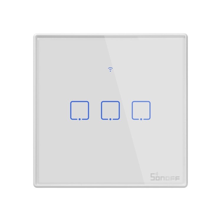 Sonoff T2 Touch 86mm Tempered Glass Panel Wall Switch Smart Home Light Touch Switch, Compatible with Alexa and Google Home, AC 100V-240V, UK Plug Sonoff T2 Touch 86mm Tempered Glass Panel Wall Switch Smart Home Light Touch Switch, Compatible with Alexa and Google Home, AC 100V-240V, UK Plug