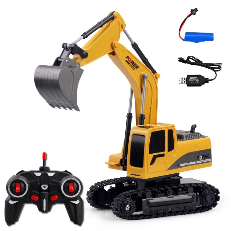 258-1 6 Channel 2.4G 1/24RC Remote-controlled Engineering Metal Excavator Charging RC Car 258-1 6 Channel 2.4G 1/24RC Remote-controlled Engineering Metal Excavator Charging RC Car