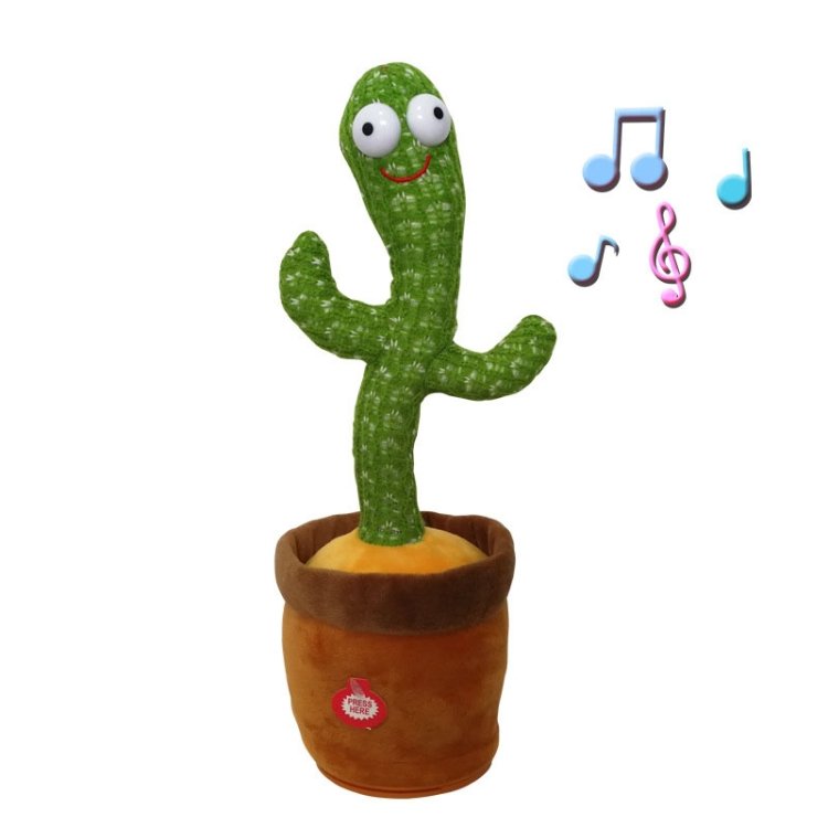 Electric Dancing Cactus Singing Holiday Gift Doll for Children with 120 English Songs Electric Dancing Cactus Singing Holiday Gift Doll for Children with 120 English Songs