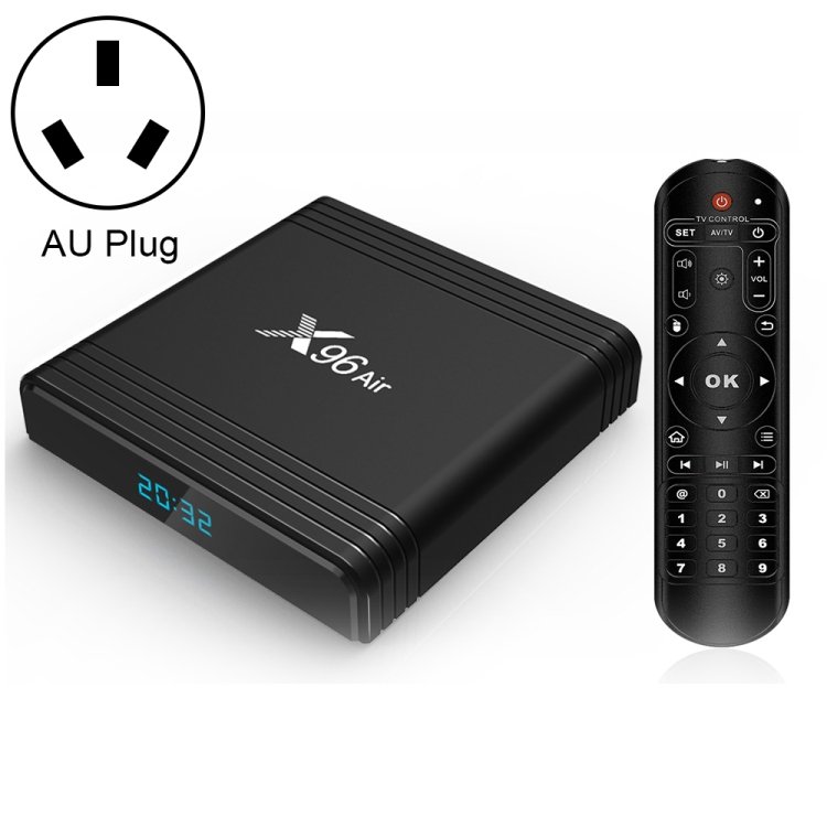 X96 Air 8K Smart TV BOX Android 9.0 Media Player with Remote Control, Quad-co… X96 Air 8K Smart TV BOX Android 9.0 Media Player with Remote Control, Quad-co…