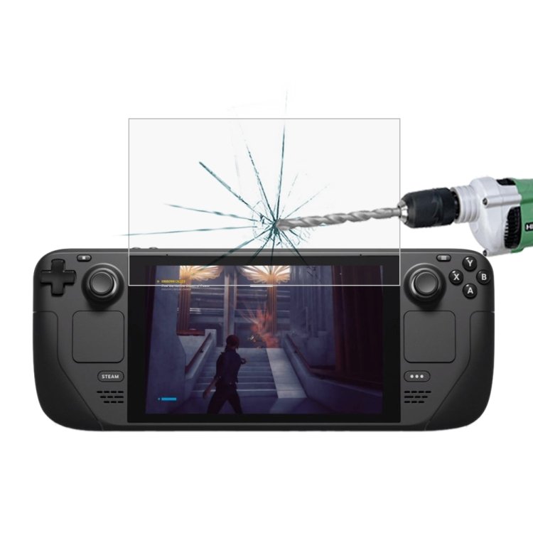0.26mm 9H 2.5D Tempered Glass Film, For Deck Game Console (1 PC)