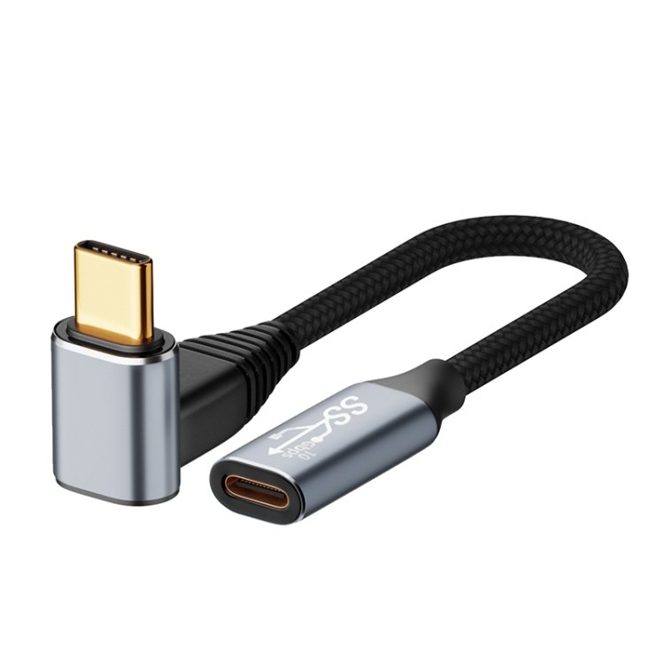 For Steam Deck Gen 100W USB-C/Type-C Male to USB-C/Type-C Female Stereo Curved Extension Cable, 0… For Steam Deck Gen 100W USB-C/Type-C Male to USB-C/Type-C Female Stereo Curved Extension Cable, 0…