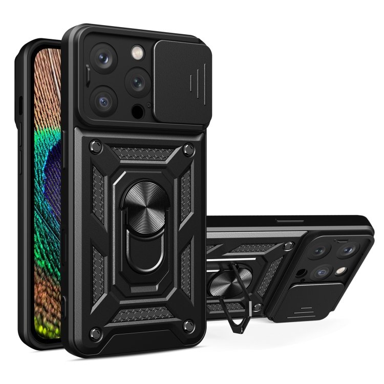 Sliding Camera Cover Design TPU+PC Phone Case, For iPhone 16 Pro Sliding Camera Cover Design TPU+PC Phone Case, For iPhone 16 Pro