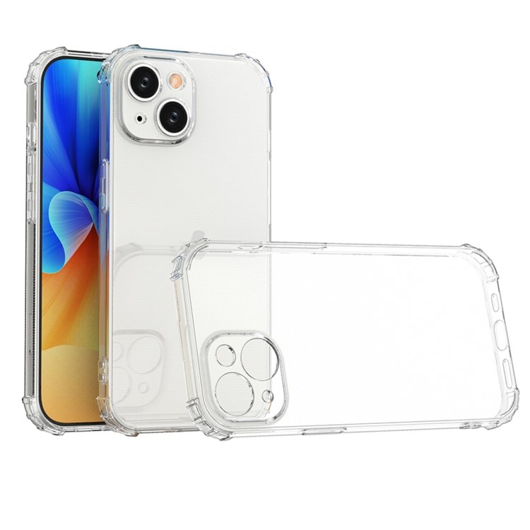 Four-Corner Shockproof Clear TPU Phone Case, For iPhone 15 Plus, For iPhone 15 Four-Corner Shockproof Clear TPU Phone Case, For iPhone 15 Plus, For iPhone 15