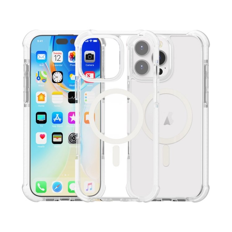 Acrylic Magsafe Magnetic Shockproof Phone Case, For iPhone 16 Pro