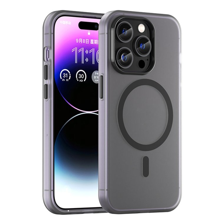 MagSafe Frosted Translucent TPU + PC Full Coverage Phone Case…