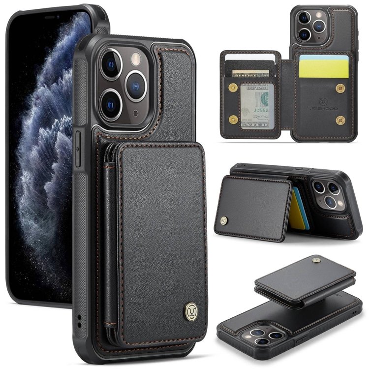JEEHOOD J05 Business Magnetic Style RFID Leather Phone Case, For iPhone 11 Pr… JEEHOOD J05 Business Magnetic Style RFID Leather Phone Case, For iPhone 11 Pr…