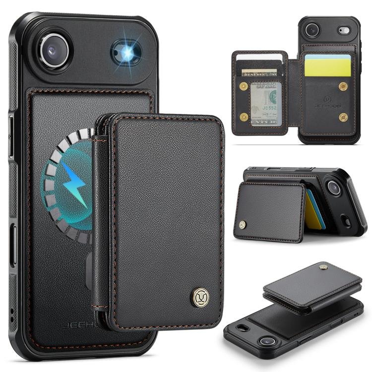 JEEHOOD J05 Business Magnetic Style RFID Leather Phone Case, For iPhone Air…
