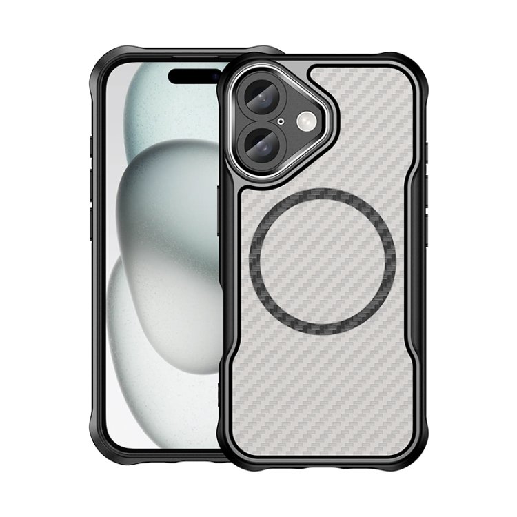 Carbon Fiber Texture MagSafe Translucent Phone Case, For iPhone 16, For iPhone 14, For iPhone 11 Carbon Fiber Texture MagSafe Translucent Phone Case, For iPhone 16, For iPhone 14, For iPhone 11