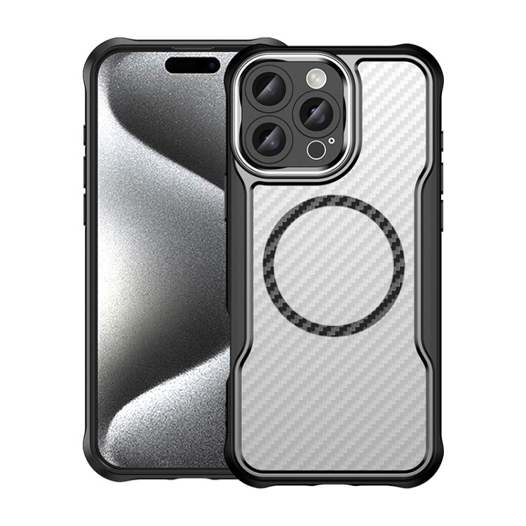 Carbon Fiber Texture MagSafe Translucent Phone Case, For iPhone 16 Pro Max, For iPhone 16 Pro… Carbon Fiber Texture MagSafe Translucent Phone Case, For iPhone 16 Pro Max, For iPhone 16 Pro…