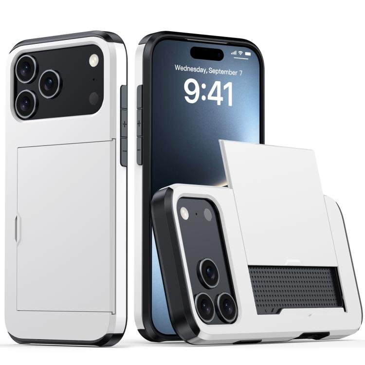 Shockproof Armor Phone Case with Card Slot, For iPhone 18 Pro Shockproof Armor Phone Case with Card Slot, For iPhone 18 Pro