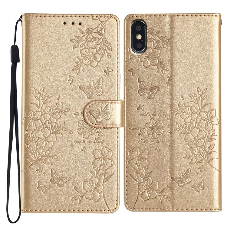 Butterflies and Flowers Leather Phone Case, For iPhone XS Max, For iPhone 8 Plus / 7 Plus Butterflies and Flowers Leather Phone Case, For iPhone XS Max, For iPhone 8 Plus / 7 Plus
