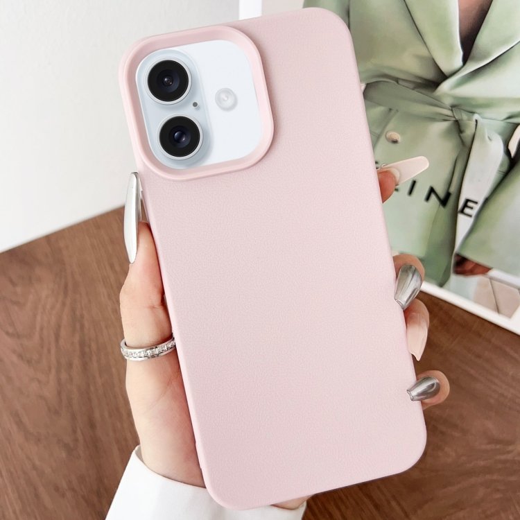 Leather Texture TPU Full Coverage Phone Case, For iPhone 16 Plus, For iPhone 16