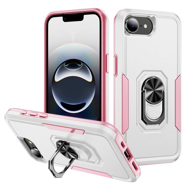 Pioneer Armor Heavy Duty PC + TPU Phone Case with Holder, For iPhone 17e / 16e Pioneer Armor Heavy Duty PC + TPU Phone Case with Holder, For iPhone 17e / 16e
