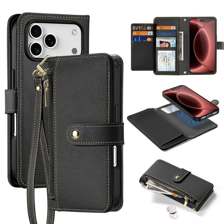 DUX DUCIS Lawa Series 2 in 1 Wallet Zipper Detachable MagSafe Phone Case with…