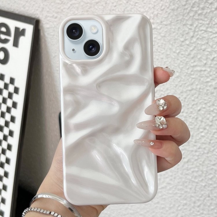 Water Ripple Electroplating Paint TPU Phone Case, For iPhone 15 Water Ripple Electroplating Paint TPU Phone Case, For iPhone 15