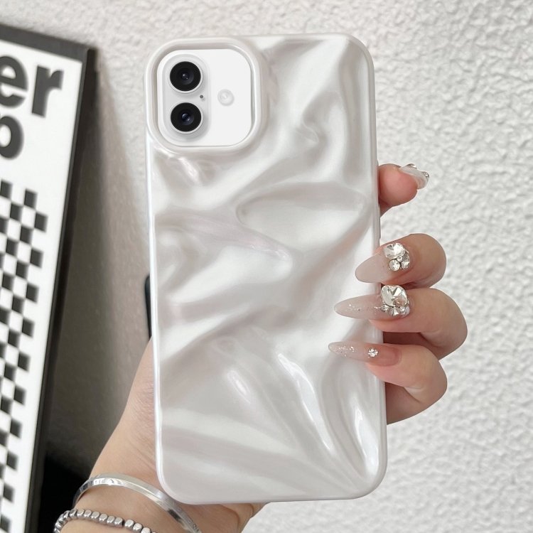 Water Ripple Electroplating Paint TPU Phone Case, For iPhone 16 Plus Water Ripple Electroplating Paint TPU Phone Case, For iPhone 16 Plus