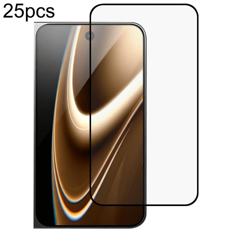 25pcs Full Glue Screen Tempered Glass Film, For iPhone Duo Outer Screen…