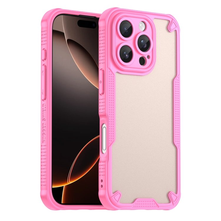 Armor Glaze PC Hybrid TPU Phone Case, For iPhone 16 Pro, For iPhone 16 Plus