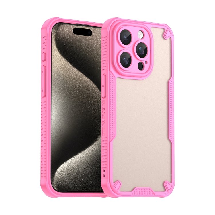 Armor Glaze PC Hybrid TPU Phone Case, For iPhone 15 Pro, For iPhone 15 Plus