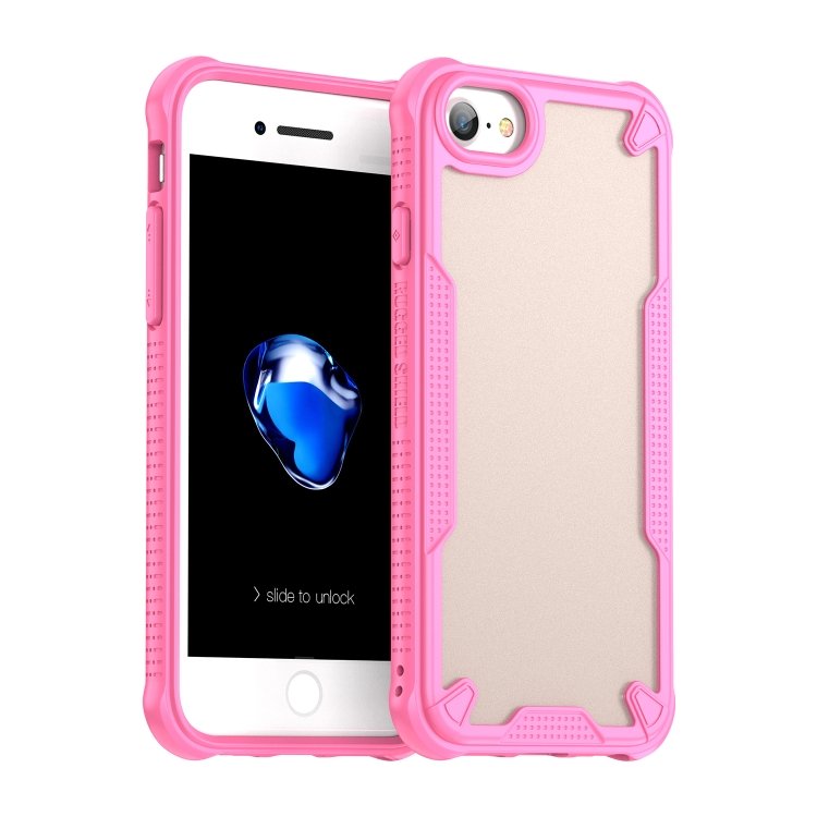 Armor Glaze PC Hybrid TPU Phone Case, For iPhone 8, For iPhone 7 Plus