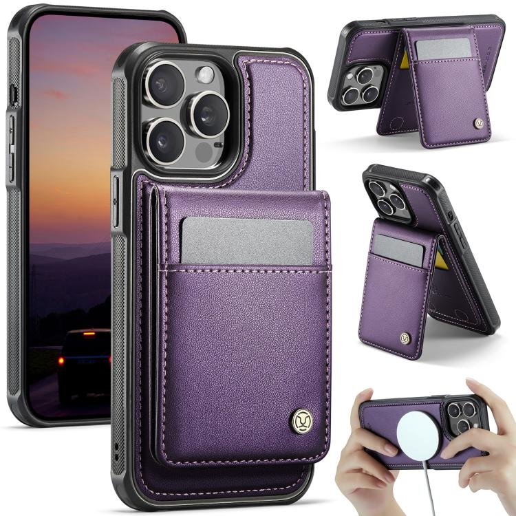 JEEHOOD J06 British Style RFID MagSafe Card Bag PU Phone Case…