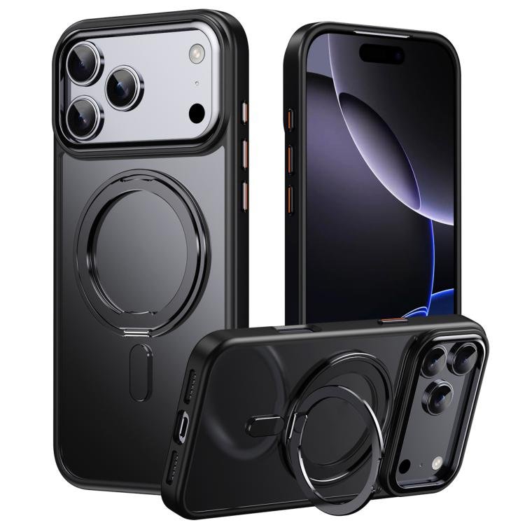 Frosted 360 Degree MagSafe Magnetic Holder Phone Case, For iPhone 18 Pro Max, For iPhone 17e / 16e Frosted 360 Degree MagSafe Magnetic Holder Phone Case, For iPhone 18 Pro Max, For iPhone 17e / 16e