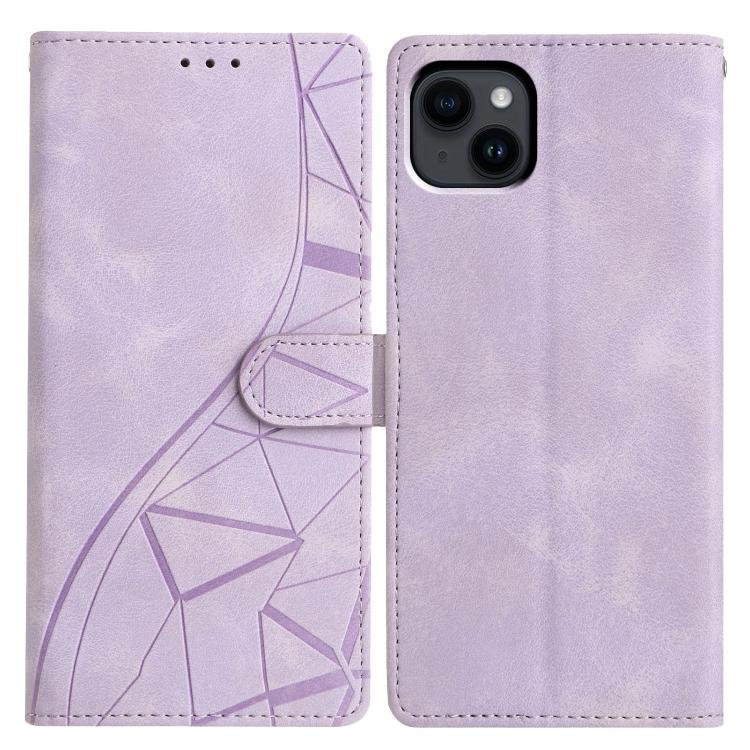 Triangles Embossed Leather Phone Case, For iPhone 15, For iPhone 14 Plus Triangles Embossed Leather Phone Case, For iPhone 15, For iPhone 14 Plus