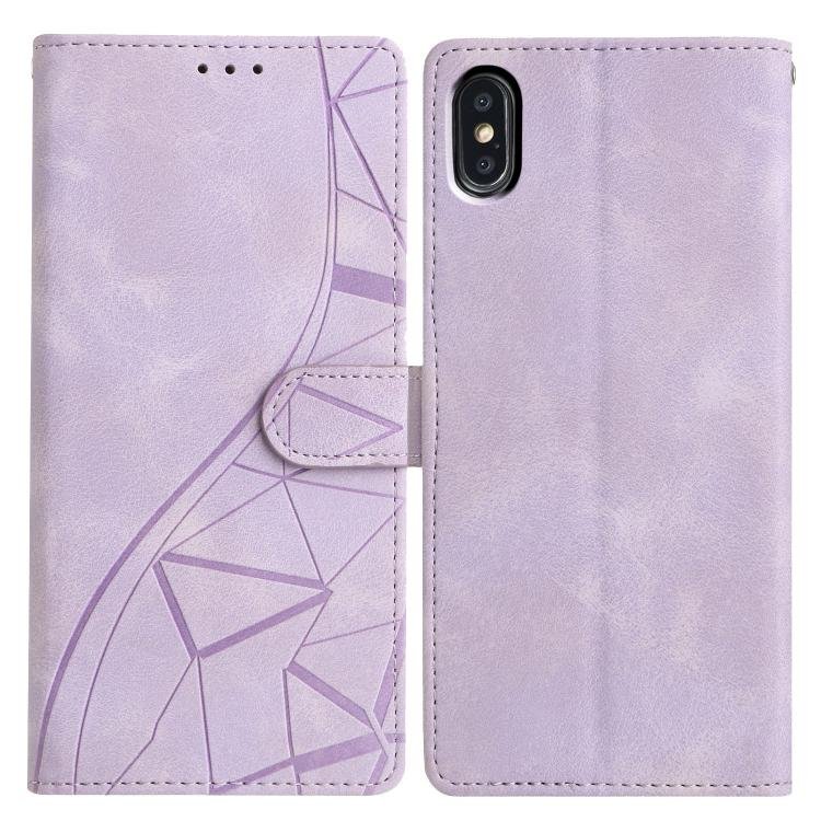 Triangles Embossed Leather Phone Case, For iPhone XS Max, For iPhone 7 Plus / 8 Plus Triangles Embossed Leather Phone Case, For iPhone XS Max, For iPhone 7 Plus / 8 Plus