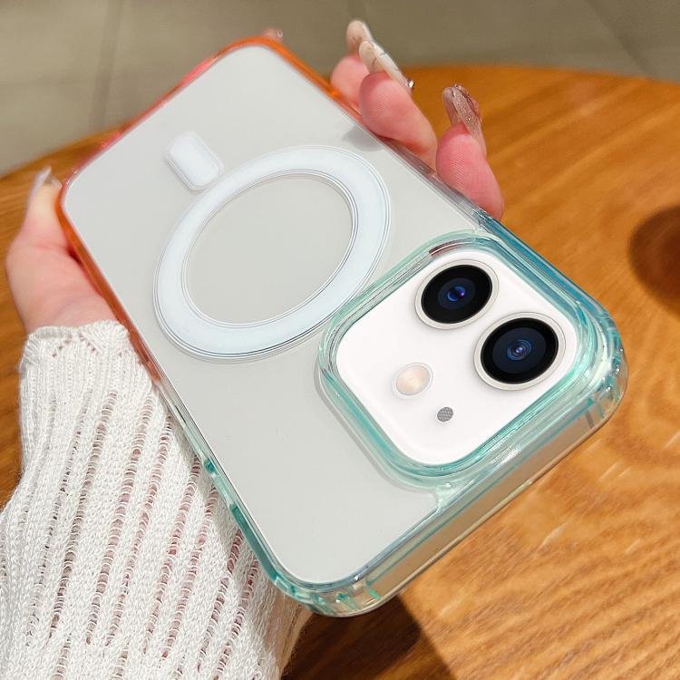 Contrast Color Gradient Transparent MagSafe Phone Case, For iPhone 12 mini, For iPhone 11 Pro Max… Contrast Color Gradient Transparent MagSafe Phone Case, For iPhone 12 mini, For iPhone 11 Pro Max…