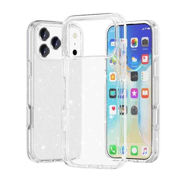 Shockproof Terminator Glitter Powder Phone Case, For iPhone 18 Pro / 17 Pro Shockproof Terminator Glitter Powder Phone Case, For iPhone 18 Pro / 17 Pro
