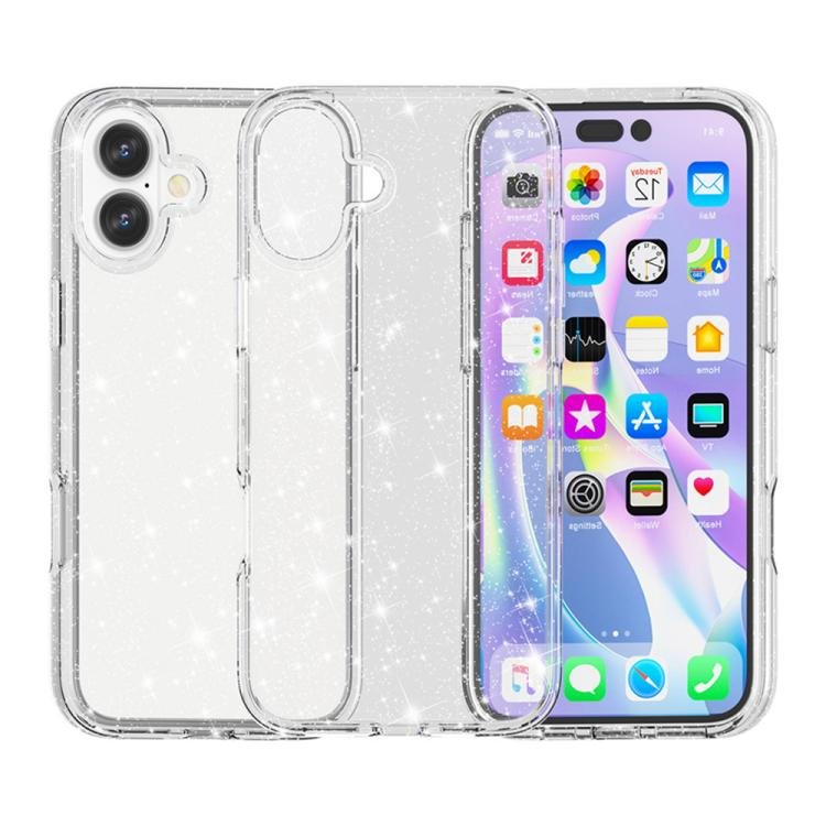 Shockproof Terminator Glitter Powder Phone Case, For iPhone 17 Shockproof Terminator Glitter Powder Phone Case, For iPhone 17