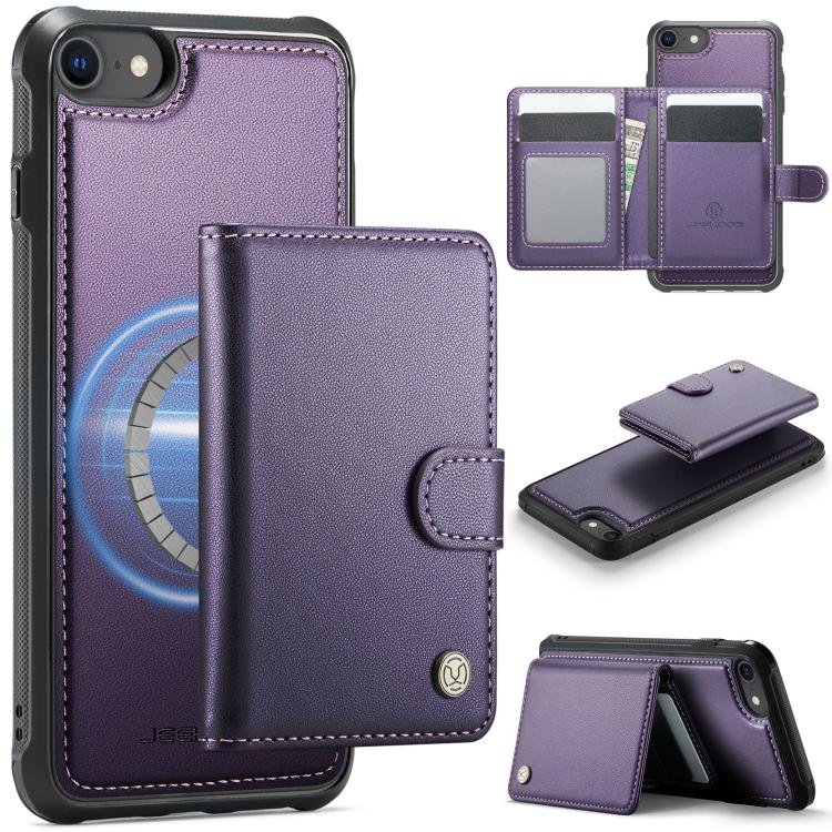 JEEHOOD J09 Buckle Card Bag MagSafe Magnetic Style RFID Leather Phone Case…