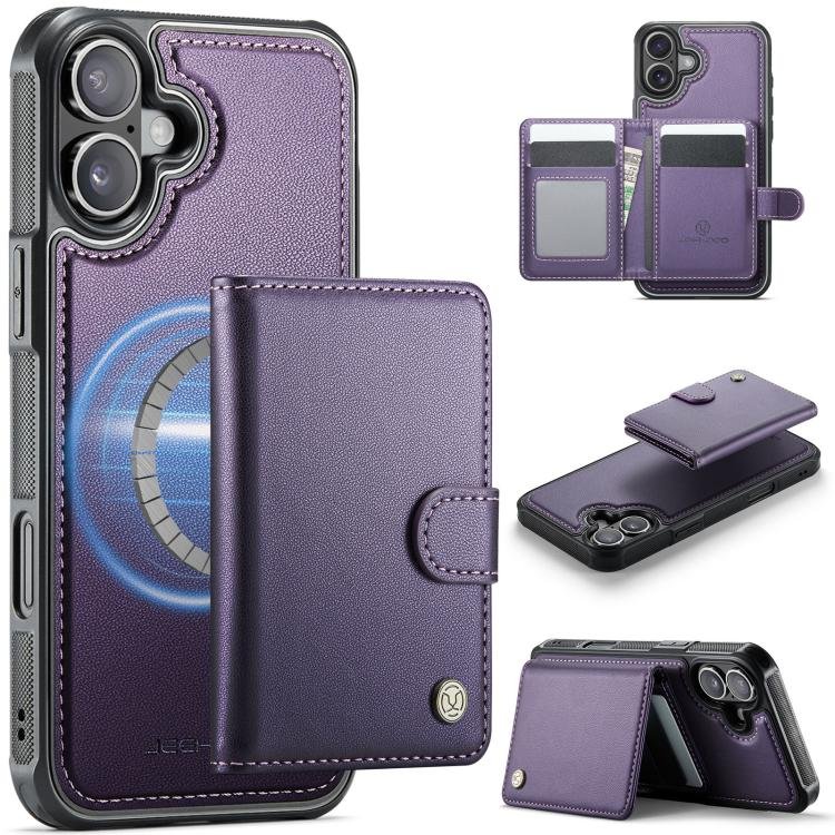 JEEHOOD J09 Buckle Card Bag MagSafe Magnetic Style RFID Leather Phone Case… JEEHOOD J09 Buckle Card Bag MagSafe Magnetic Style RFID Leather Phone Case…