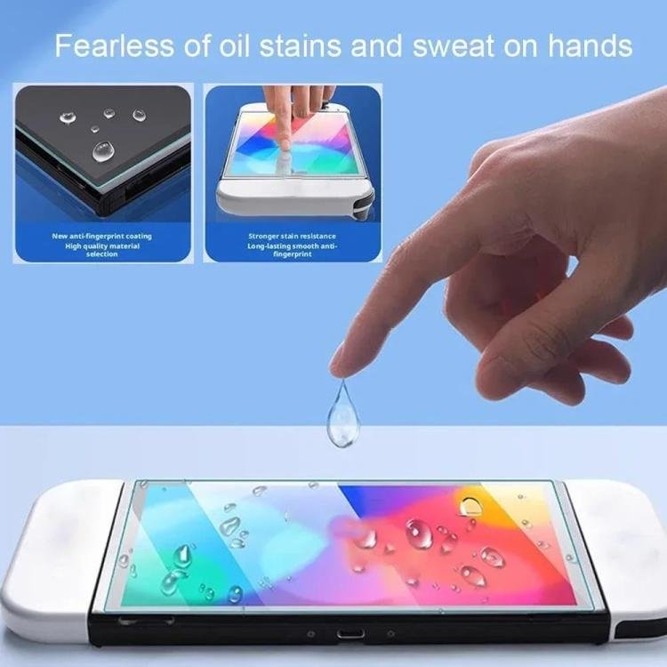 Dust-Free Warehouse HD Curved Edge Tempered Film, For Nintendo Switch 2, For Nintendo Switch OLED...