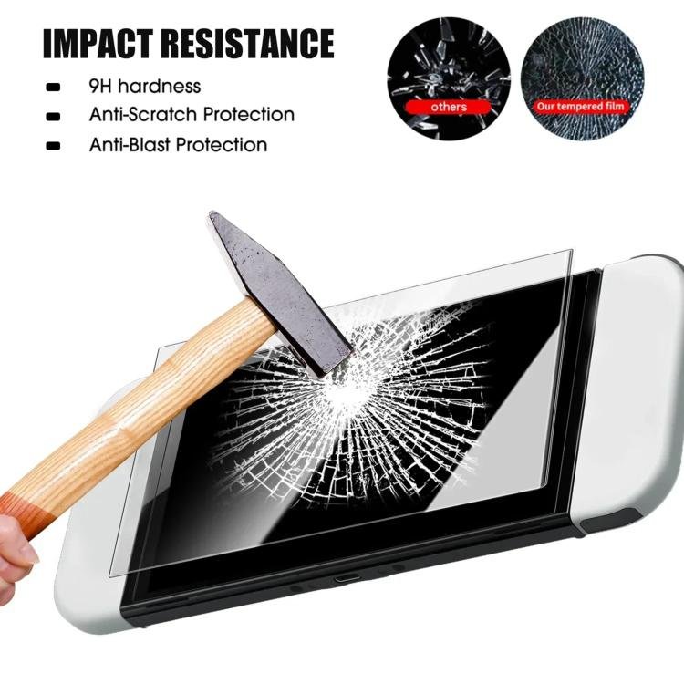 Dust-Free Warehouse HD Curved Edge Tempered Film, For Nintendo Switch 2, For Nintendo Switch OLED...