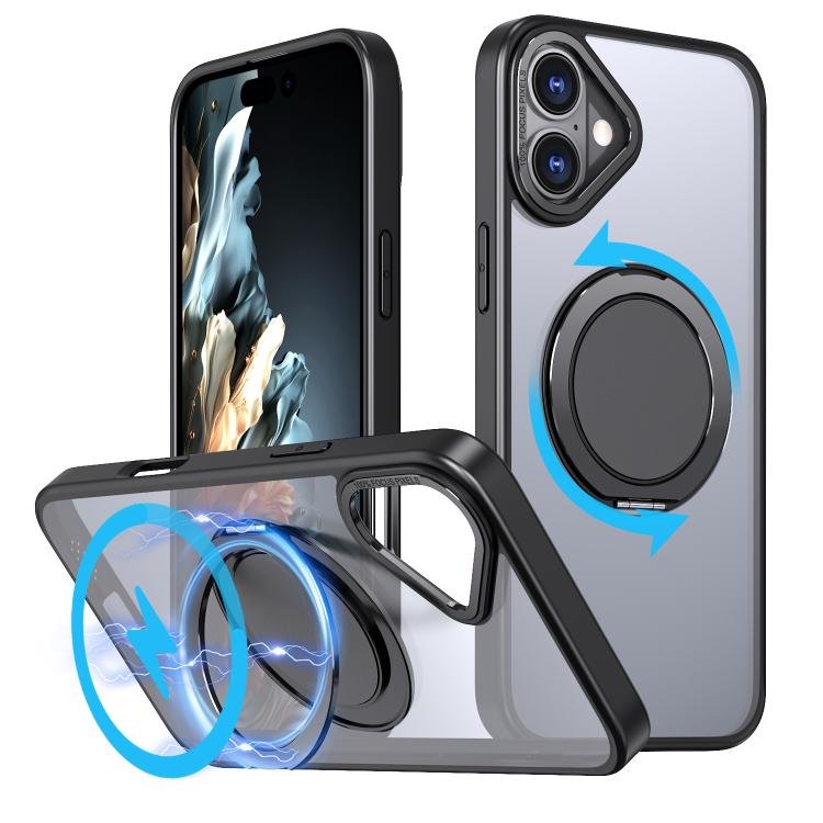 Kalebol 360-degree Rotating MagSafe Magnetic Holder Phone Case, For iPhone 16 Kalebol 360-degree Rotating MagSafe Magnetic Holder Phone Case, For iPhone 16
