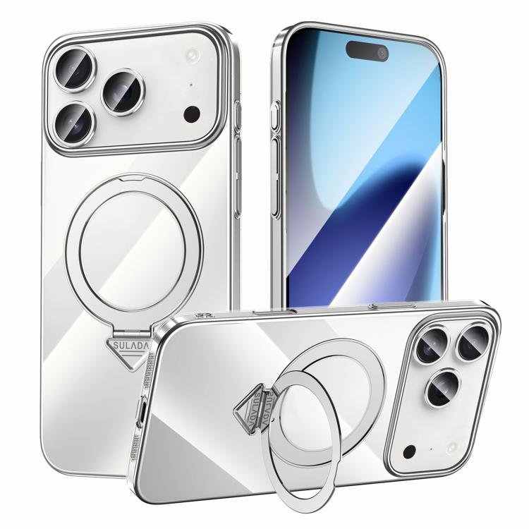 SULADA Electroplated Transparent MagSafe Holder Phone Case, For iPhone 18 Pro, For iPhone 18 Pro … SULADA Electroplated Transparent MagSafe Holder Phone Case, For iPhone 18 Pro, For iPhone 18 Pro …