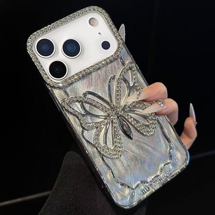 Butterfly Electroplating TPU Phone Case with Epoxy Cardboard, For iPhone 17 Pro, For iPhone 17… Butterfly Electroplating TPU Phone Case with Epoxy Cardboard, For iPhone 17 Pro, For iPhone 17…