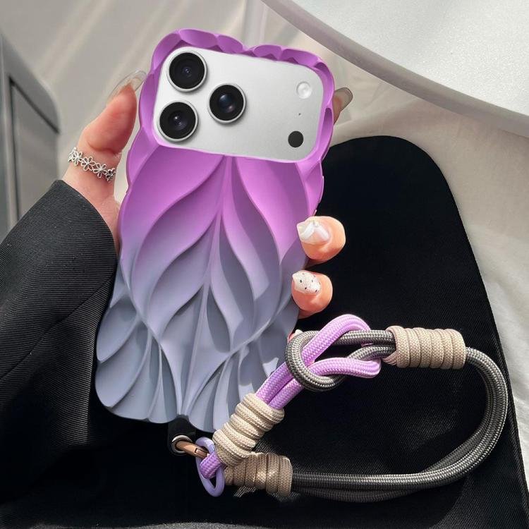 Thickened 3D Leaf Pattern Two-Color Oil-Sprayed TPU Phone Case with Strap, For iPhone 18 Pro… Thickened 3D Leaf Pattern Two-Color Oil-Sprayed TPU Phone Case with Strap, For iPhone 18 Pro…