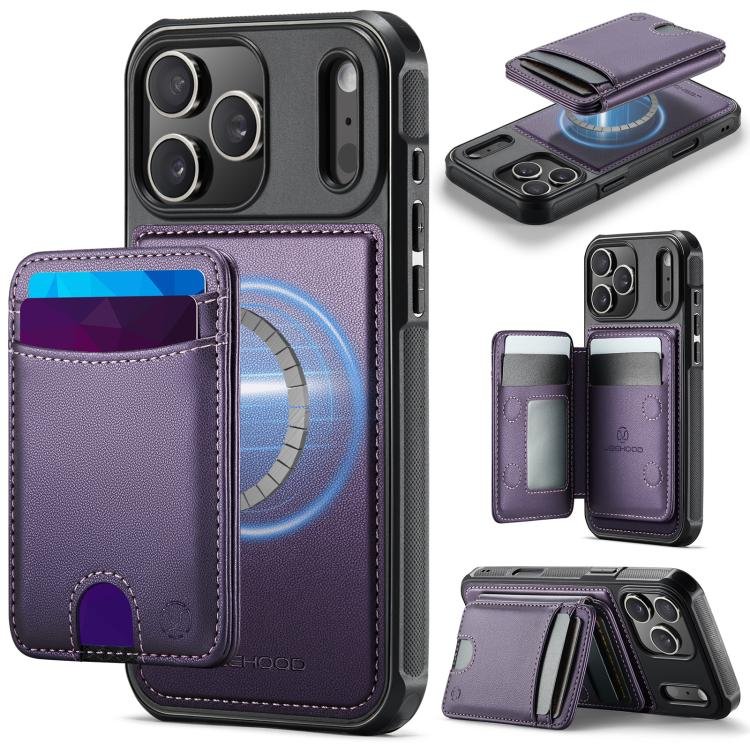 JEEHOOD J10 Flip Card Bag MagSafe Split RFID Leather Phone Case…