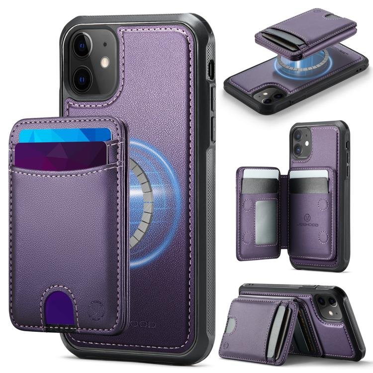 JEEHOOD J10 Flip Card Bag MagSafe Split RFID Leather Phone Case, For iPhone 1… JEEHOOD J10 Flip Card Bag MagSafe Split RFID Leather Phone Case, For iPhone 1…