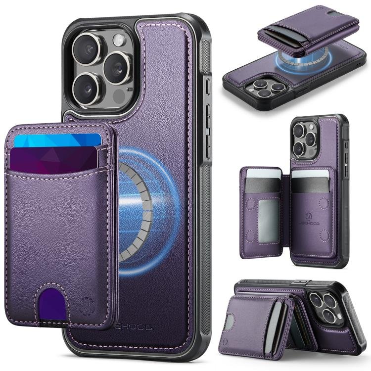 JEEHOOD J10 Flip Card Bag MagSafe Split RFID Leather Phone Case…