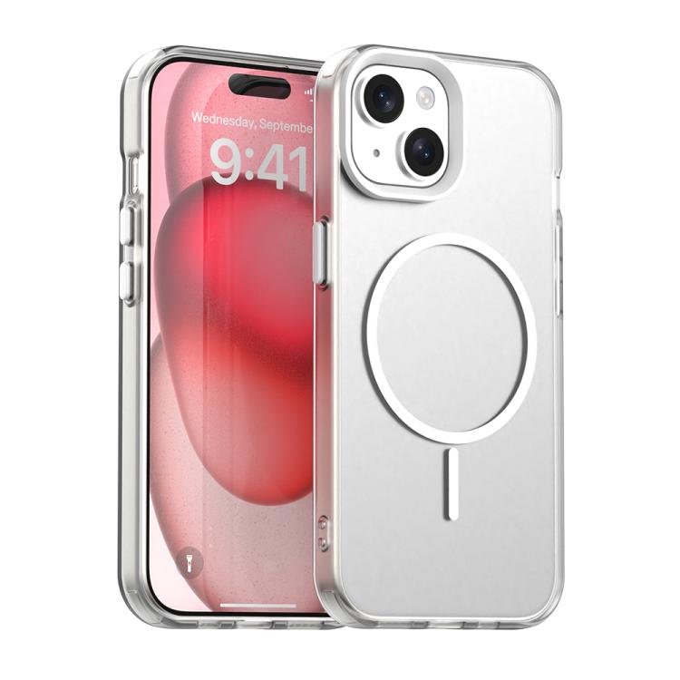 Candy Fine Circle Magsafe PC Hybrid TPU Phone Case, For iPhone 15