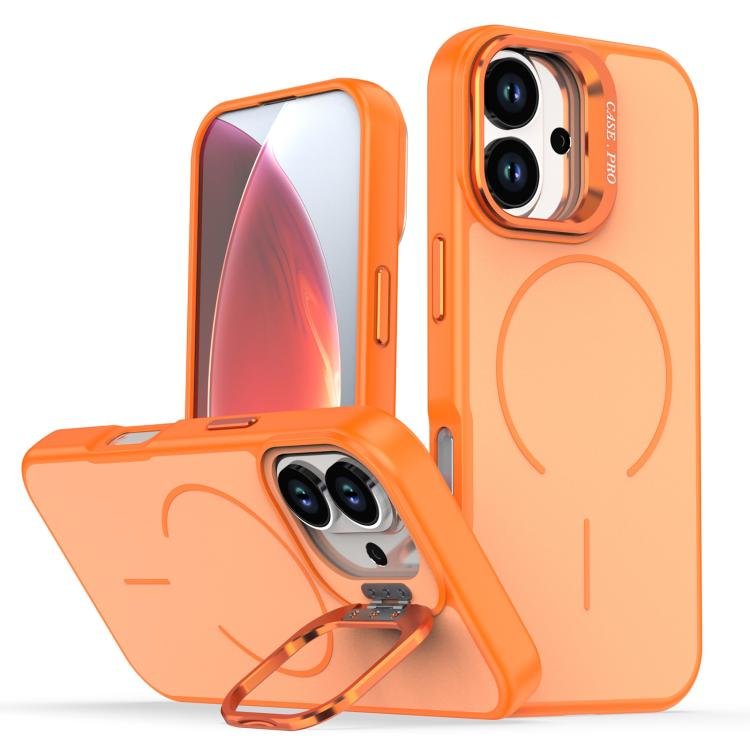 Bright Color Contrast Skin-feel Camera Bracket Magsafe Phone Case, For iPhone 17, For iPhone Air