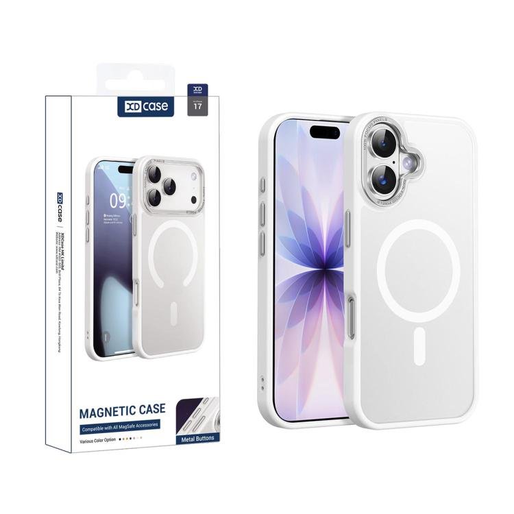 XDcase Metal Lens Frame Skin Feel Magnetic Phone Case, For iPhone 17 XDcase Metal Lens Frame Skin Feel Magnetic Phone Case, For iPhone 17