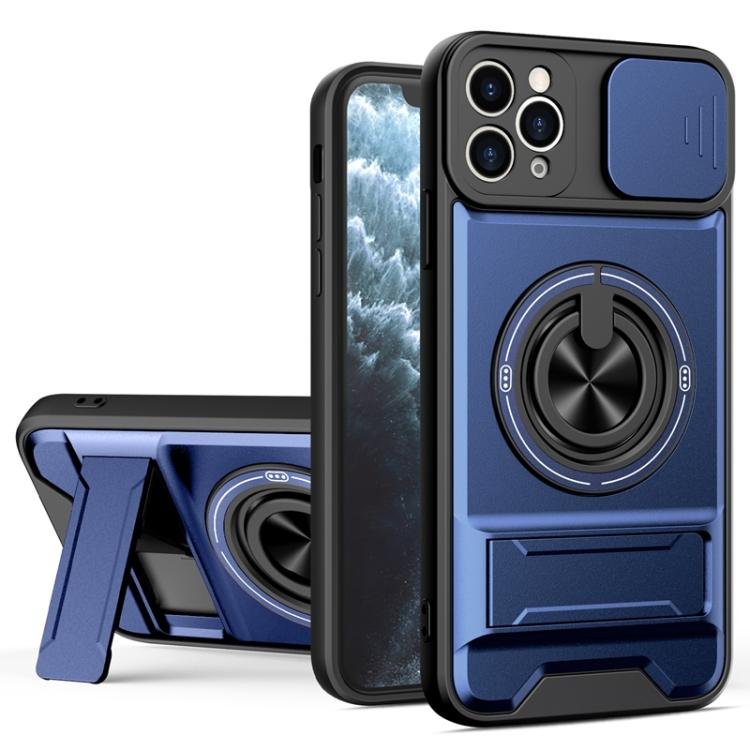 Lens Sliding Window Multifunctional Magnetic Shockproof Phone Case, For iPhone 11 Pro Max…