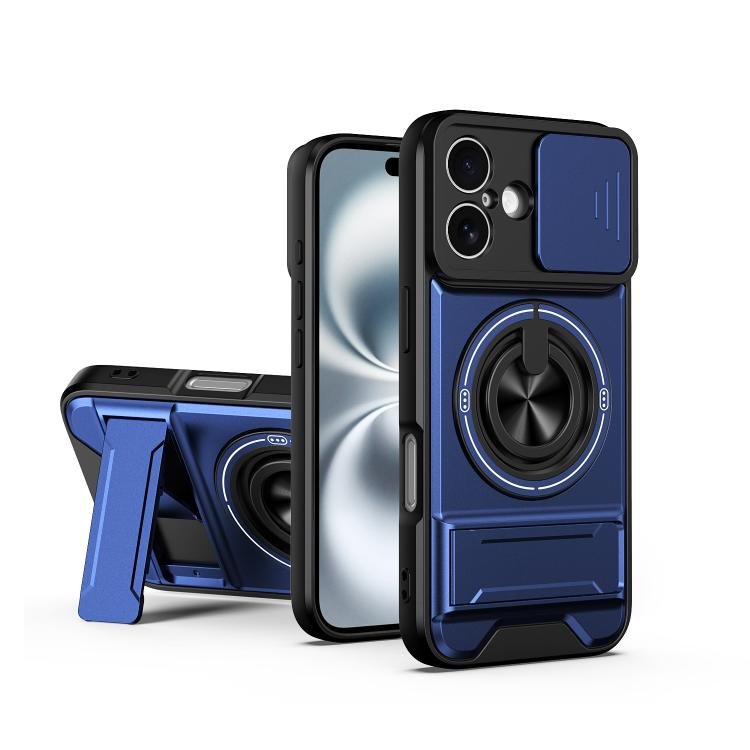 Lens Sliding Window Multifunctional Magnetic Shockproof Phone Case, For iPhone 16… Lens Sliding Window Multifunctional Magnetic Shockproof Phone Case, For iPhone 16…
