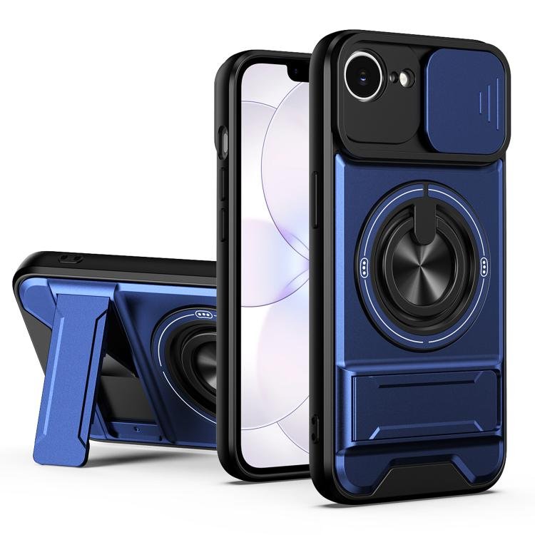 Lens Sliding Window Multifunctional Magnetic Shockproof Phone Case, For iPhone 17e / 16e… Lens Sliding Window Multifunctional Magnetic Shockproof Phone Case, For iPhone 17e / 16e…